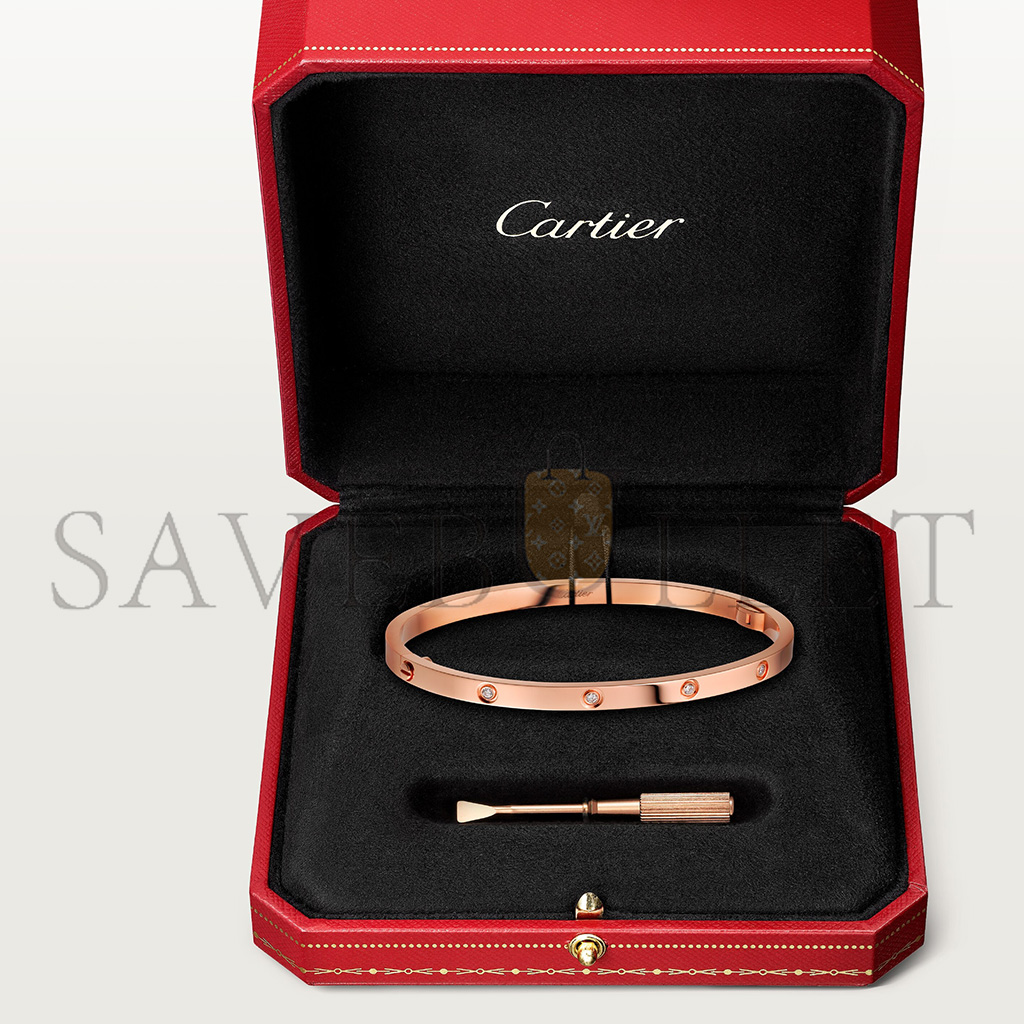 CARTIER  LOVE BRACELET, SMALL MODEL, 10 DIAMONDS  B6047917